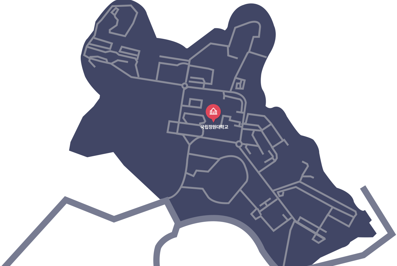 국립창원대학교 캠퍼스맵