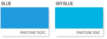 50주년기념로고 색상규정 - BLUE / SKY BLUE